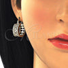 Oro Laminado Small Hoop, Gold Filled Style with White Cubic Zirconia, Polished, Golden Finish, 02.210.0282.20