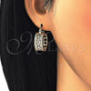 Oro Laminado Small Hoop, Gold Filled Style with White Cubic Zirconia, Polished, Golden Finish, 02.210.0282.20