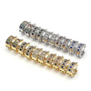 Rhodium Gold Filled Small Hoop, with White Cubic Zirconia, Polished, Rhodium Finish, 02.210.0284.5.20