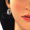 Oro Laminado Small Hoop, Gold Filled Style with White Cubic Zirconia, Polished, Golden Finish, 02.210.0285.20