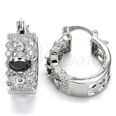 Rhodium Gold-Filled Hoop Earrings 02.210.0285.8.20 — main product image — SKU 127282 | Argollas 02.210.0285.8.20 — imagen principal del producto — SKU 127282