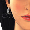 Rhodium Gold Filled Small Hoop, with Black and White Micro Pave, Polished, Rhodium Finish, 02.210.0289.6.20