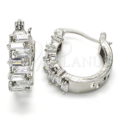 Rhodium Gold-Filled Hoop Earrings 02.210.0295.6.15 — main product image — SKU 127364 | Argollas 02.210.0295.6.15 — imagen principal del producto — SKU 127364
