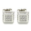 White Gold Filled Stud Earring, with White Cubic Zirconia, Polished, Rhodium Finish, 02.344.0011