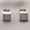 White Gold Filled Stud Earring, with White Cubic Zirconia, Polished, Rhodium Finish, 02.344.0011