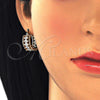 Oro Laminado Small Hoop, Gold Filled Style with White Cubic Zirconia, Polished, Golden Finish, 02.210.0299.20
