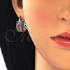 Rhodium Gold Filled Small Hoop, with Multicolor Cubic Zirconia, Polished, Rhodium Finish, 02.210.0302.9.20