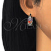 Rhodium Gold Filled Small Hoop, with Multicolor Cubic Zirconia, Polished, Rhodium Finish, 02.210.0302.9.20