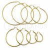 Oro Laminado Medium Hoop, Gold Filled Style Diamond Cutting Finish, Golden Finish, 02.213.0150.40