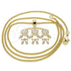Oro Laminado Pendant Necklace, Gold Filled Style Little Girl Design, Polished, Golden Finish, 04.213.0165.20 (01 MM Thickness, 20 Inches Length)