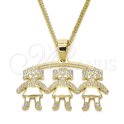 Gold Filled Gold-Filled Little Girl Necklace 04.213.0165.20 for wholesale, main product view