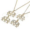 Oro Laminado Pendant Necklace, Gold Filled Style Little Girl Design, Polished, Golden Finish, 04.213.0165.20 (01 MM Thickness, 20 Inches Length)
