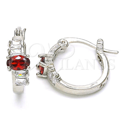 Rhodium Gold-Filled Hoop Earrings 02.210.0303.6.15 — main product image — SKU 127616 | Argollas 02.210.0303.6.15 — imagen principal del producto — SKU 127616