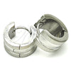 Stainless Steel Huggie Hoop, Polished, Steel Finish, 02.216.0053.15