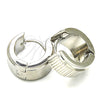 Stainless Steel Huggie Hoop, Polished, Steel Finish, 02.230.0025.15
