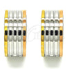 Stainless Steel Huggie Hoop, Polished, Tricolor, 02.230.0036.20