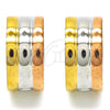Stainless Steel Huggie Hoop, Polished, Tricolor, 02.230.0042.20