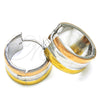 Stainless Steel Huggie Hoop, Polished, Tricolor, 02.230.0042.20