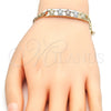 Oro Laminado ID Bracelet, Gold Filled Style Turtle Design, Polished, Tricolor, 03.351.0005.07 (05 MM Thickness, 7 Inches Length)