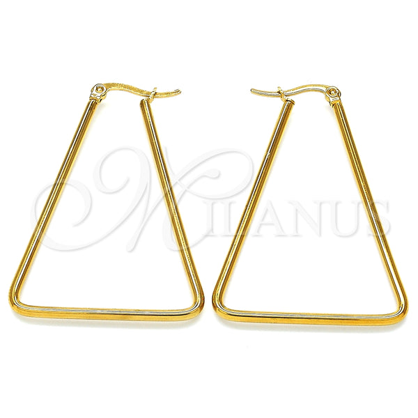 Stainless Steel Medium Hoop, Polished, Golden Finish, 02.356.0001.35
