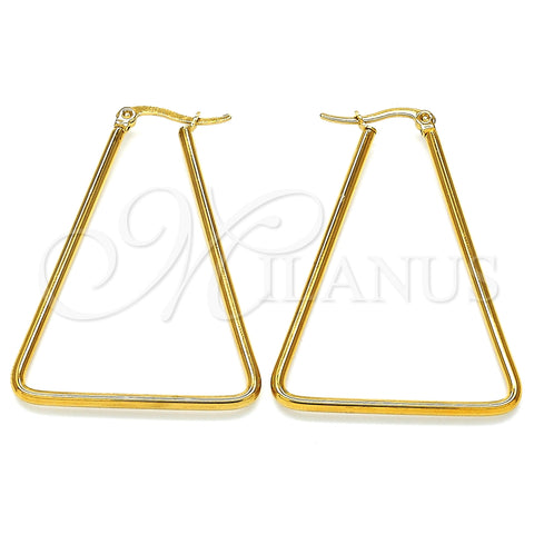 Stainless Steel Medium Hoop, Polished, Golden Finish, 02.356.0001.35