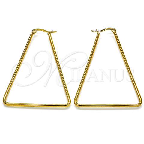 Stainless Steel Medium Hoop, Polished, Golden Finish, 02.356.0001.45