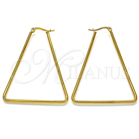 Stainless Steel Medium Hoop, Polished, Golden Finish, 02.356.0001.45