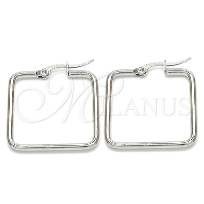 Stainless Steel Hoop Earrings — Small Hoop Polished 02. for wholesale, main product view