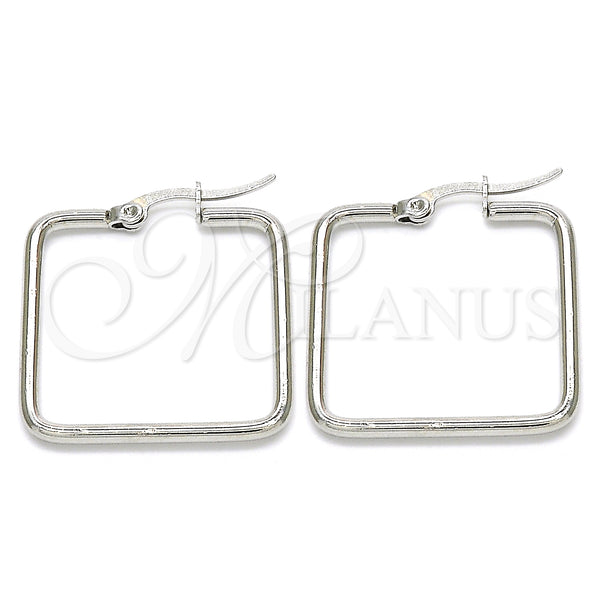 Stainless Steel Hoop Earrings — Small Hoop Polished 02. — main product view — SKU 127894 | Acero Inoxidable aretes de aro — Small Hoop pulido 02. — SKU 127894