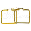 Stainless Steel Medium Hoop, Polished, Golden Finish, 02.356.0002.1.35