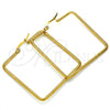 Stainless Steel Medium Hoop, Polished, Golden Finish, 02.356.0002.1.40