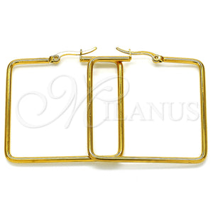 Stainless Steel Hoop Earrings — Medium Hoop Polished 02. — main product view — SKU 127900 | Acero Inoxidable aretes de aro — Medium Hoop pulido 02. — SKU 127900