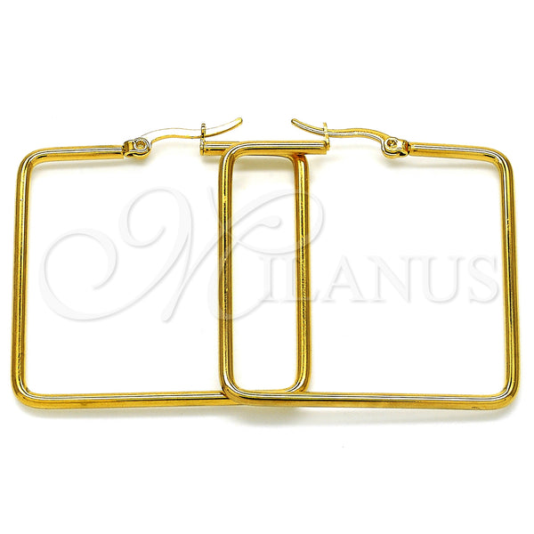 Stainless Steel Hoop Earrings — Medium Hoop Polished 02. — main product view — SKU 127900 | Acero Inoxidable aretes de aro — Medium Hoop pulido 02. — SKU 127900
