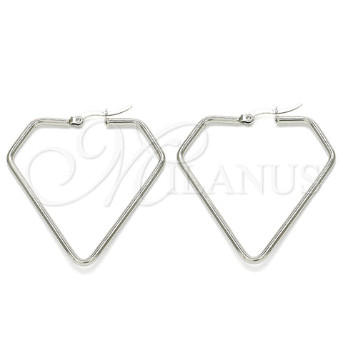 Stainless Steel Medium Hoop, Polished, Steel Finish, 02.356.0003.40