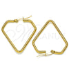 Stainless Steel Medium Hoop, Polished, Golden Finish, 02.356.0003.1.35