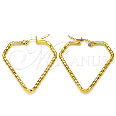 Stainless Steel Hoop Earrings — Medium Hoop Polished 02. — main product view — SKU 127904 | Acero Inoxidable aretes de aro — Medium Hoop pulido 02. — SKU 127904