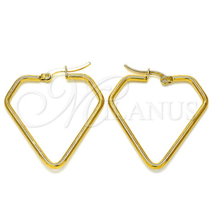 Stainless Steel Hoop Earrings — Medium Hoop Polished 02. — main product view — SKU 127904 | Acero Inoxidable aretes de aro — Medium Hoop pulido 02. — SKU 127904