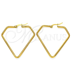 Stainless Steel Hoop Earrings — Medium Hoop Polished 02. — main product view — SKU 127905 | Acero Inoxidable aretes de aro — Medium Hoop pulido 02. — SKU 127905