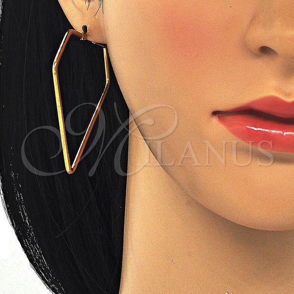 Stainless Steel Hoop Earrings — Large Hoop Polished 02. — alternate product view — SKU 127906 | Acero Inoxidable aretes de aro — Large Hoop pulido 02. — SKU 127906