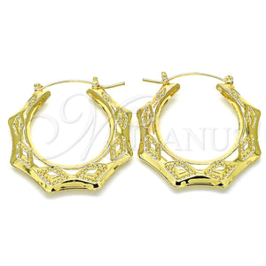 Gold Filled Hoop Earrings — Medium Hoop Polished 02. — main product view — SKU 127916 | Oro Laminado aretes de aro — Medium Hoop pulido 02. — SKU 127916