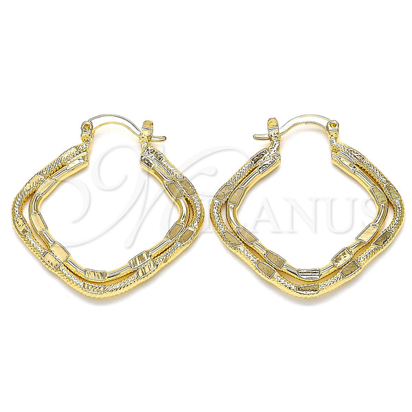 Gold Filled Hoop Earrings — Medium Hoop Polished 02. — main product view — SKU 127918 | Oro Laminado aretes de aro — Medium Hoop pulido 02. — SKU 127918