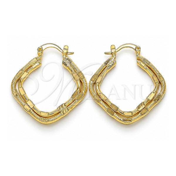Oro Laminado Medium Hoop, Gold Filled Style Polished, Golden Finish, 02.170.0272.30