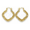 Oro Laminado Medium Hoop, Gold Filled Style Polished, Golden Finish, 02.170.0272.30