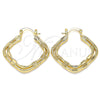 Oro Laminado Medium Hoop, Gold Filled Style Polished, Golden Finish, 02.170.0272.30