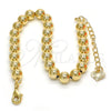 Oro Laminado Fancy Bracelet, Gold Filled Style Polished, Golden Finish, 03.93.0009.07 (06 MM Thickness, 7 Inches Length)