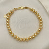Oro Laminado Fancy Bracelet, Gold Filled Style Polished, Golden Finish, 03.93.0009.07 (06 MM Thickness, 7 Inches Length)