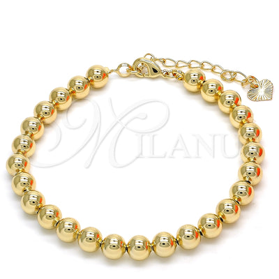 Oro Laminado Fancy Bracelet, Gold Filled Style Polished, Golden Finish, 03.93.0009.07 (06 MM Thickness, 7 for wholesale, main product view