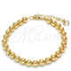Oro Laminado Fancy Bracelet, Gold Filled Style Polished, Golden Finish, 03.93.0009.07 (06 MM Thickness, 7 Inches Length)