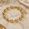 Oro Laminado Fancy Bracelet, Gold Filled Style Ball Design, Polished, Golden Finish, 03.93.0011.07 (08 MM Thickness, 7 Inches Length)