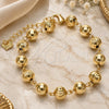 Oro Laminado Fancy Bracelet, Gold Filled Style Diamond Cutting Finish, Golden Finish, 03.93.0012.07 (08 MM Thickness, 7 Inches Length)